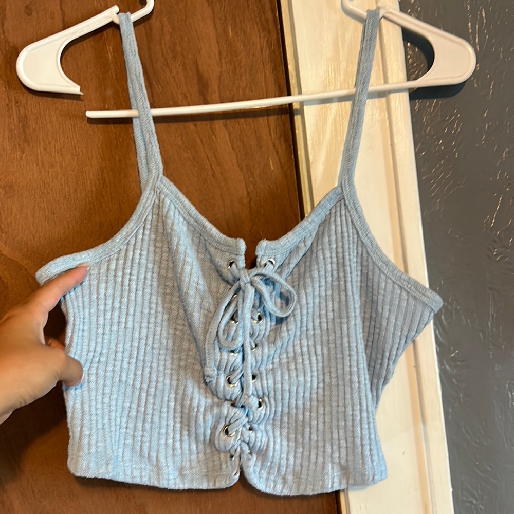 Forever 21 front tie crop top